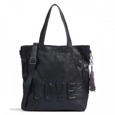 Taschendieb Wien Versöhnungsstraße 1 Tote bag grained cow leather navy
