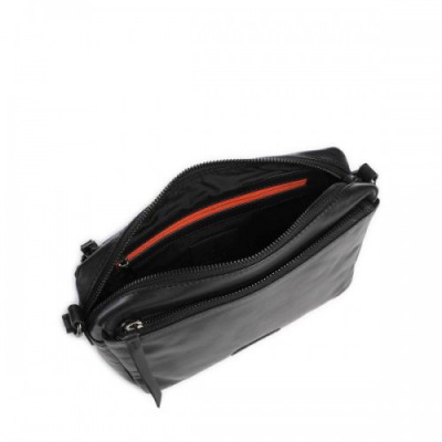 Jack Kinsky Nassau 1 Crossbody bag grained leather black