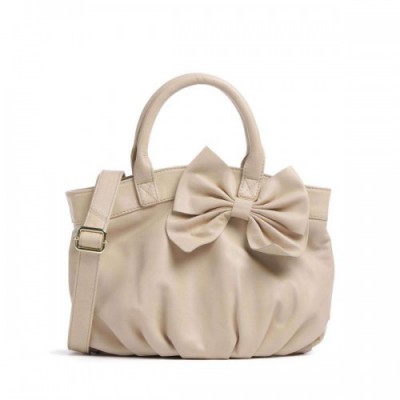 Depeche Girlhood Handbag sheepskin leather beige