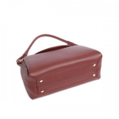 Coccinelle Eclyps Shoulder bag grained leather brown