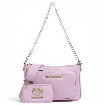 Love Moschino Pouch Charm Shoulder bag synthetic violet