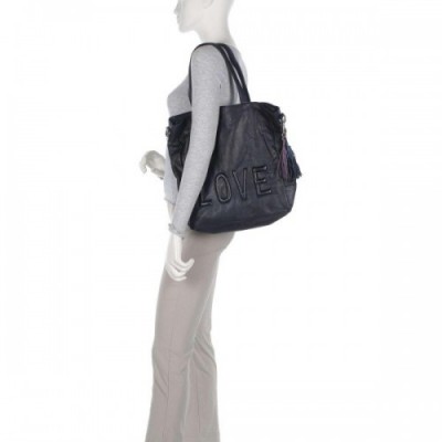 Taschendieb Wien Versöhnungsstraße 1 Tote bag grained cow leather navy