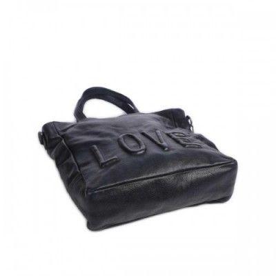 Taschendieb Wien Versöhnungsstraße 1 Tote bag grained cow leather navy
