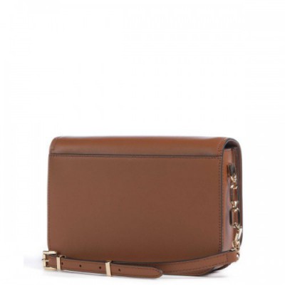 Michael Kors Delancey Crossbody bag fine grain leather brown