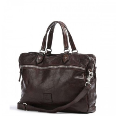 Campomaggi Briefcase 15″ fine grain cow leather dark brown