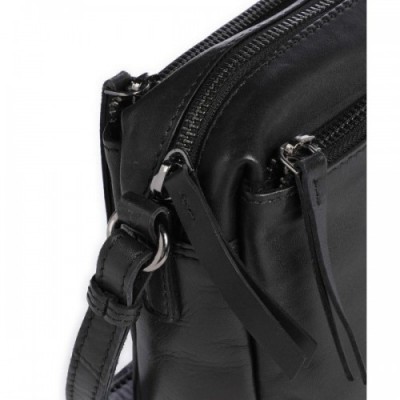 Jack Kinsky Nassau 1 Crossbody bag grained leather black