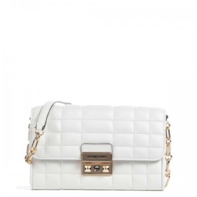 Michael Kors Tribeca Crossbody bag lamb leather white