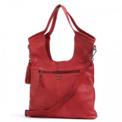 Taschendieb Wien Versöhnungsstraße 2 Tote bag grained cow leather red