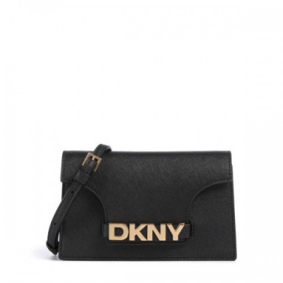 DKNY Avril Crossbody bag saffiano cow leather black