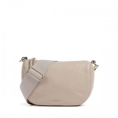 Abro Dalia Mina Crossbody bag grained cow leather beige