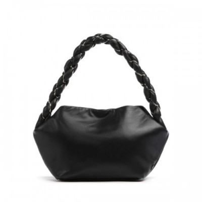 Depeche Twisted Tale Shoulder bag sheepskin leather black