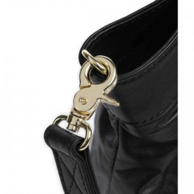 Depeche Girlhood Handbag sheepskin leather black